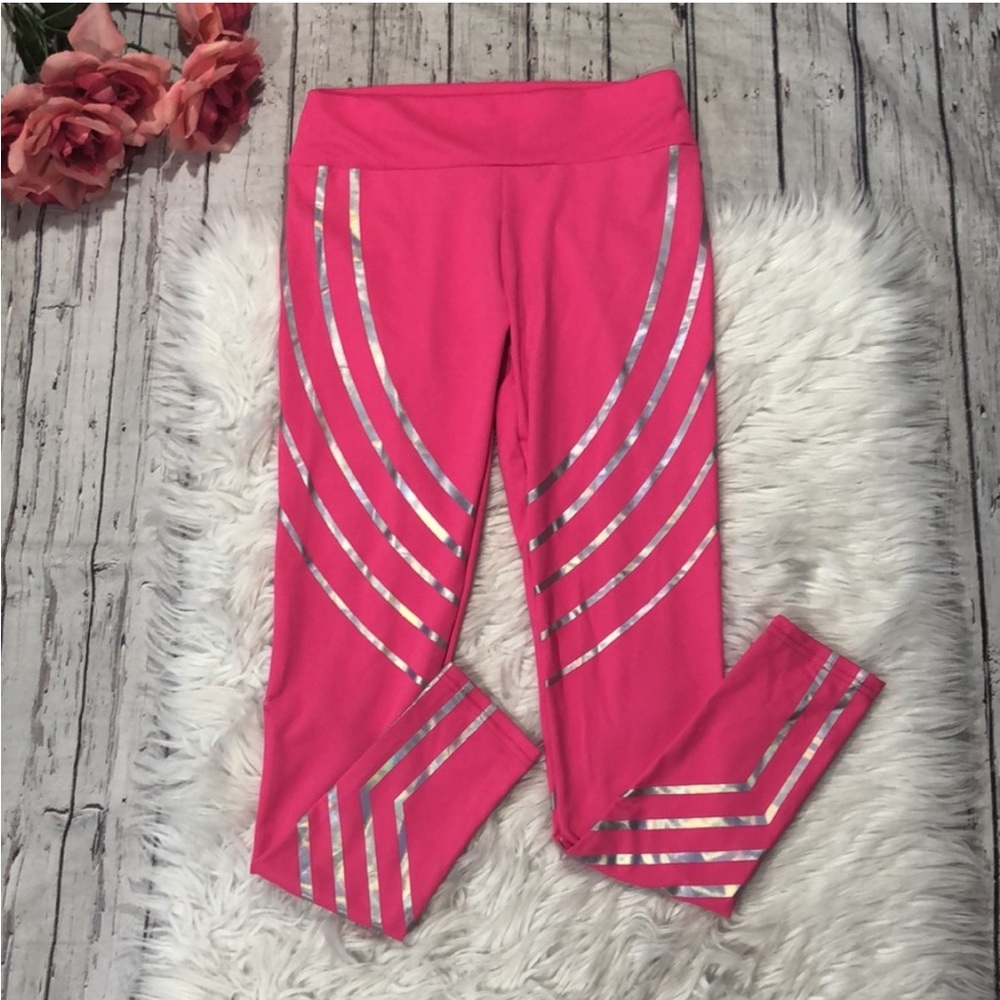 Electric yoga hot pink reflective legging